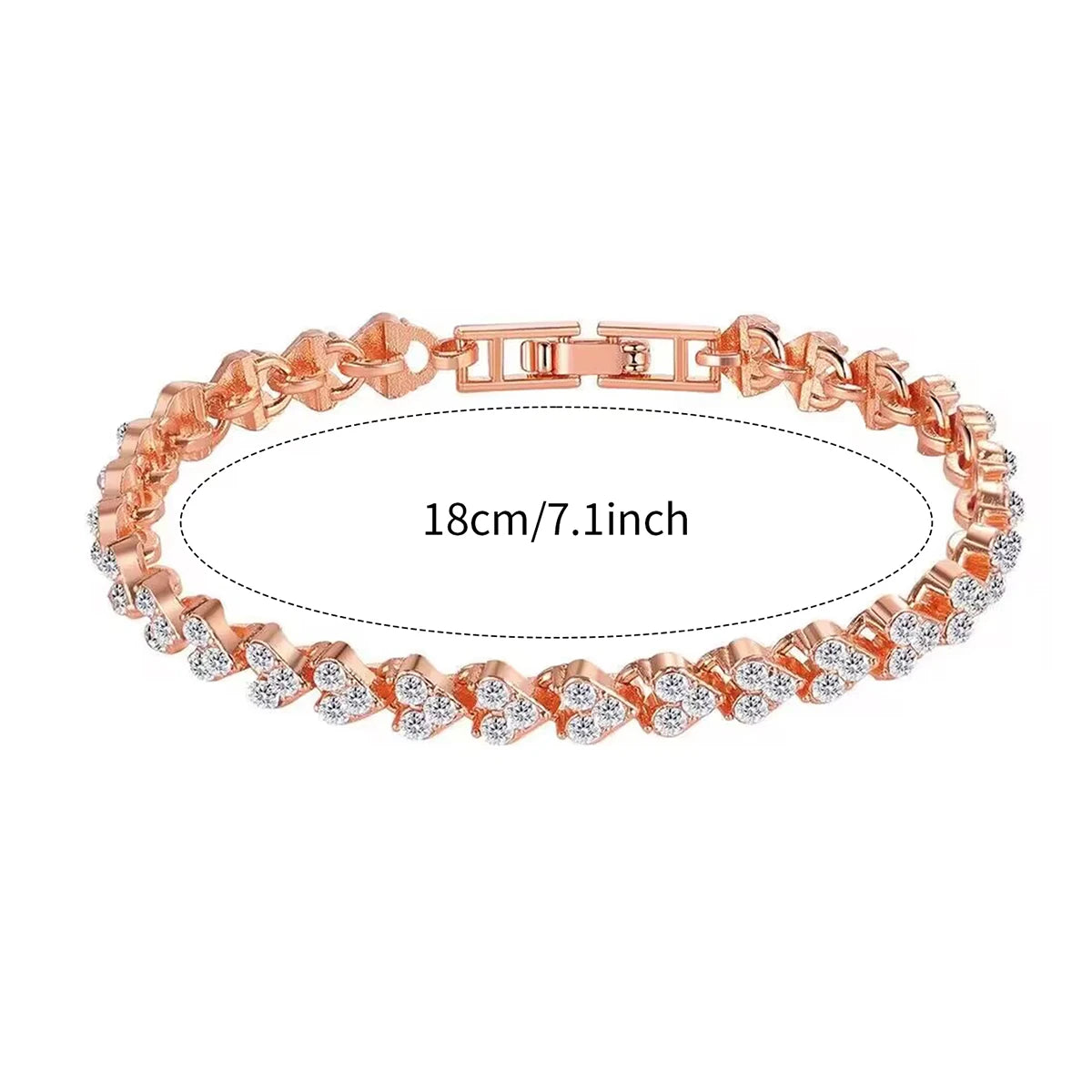 2PCS/Set Heart Bracelet Quartz Watch